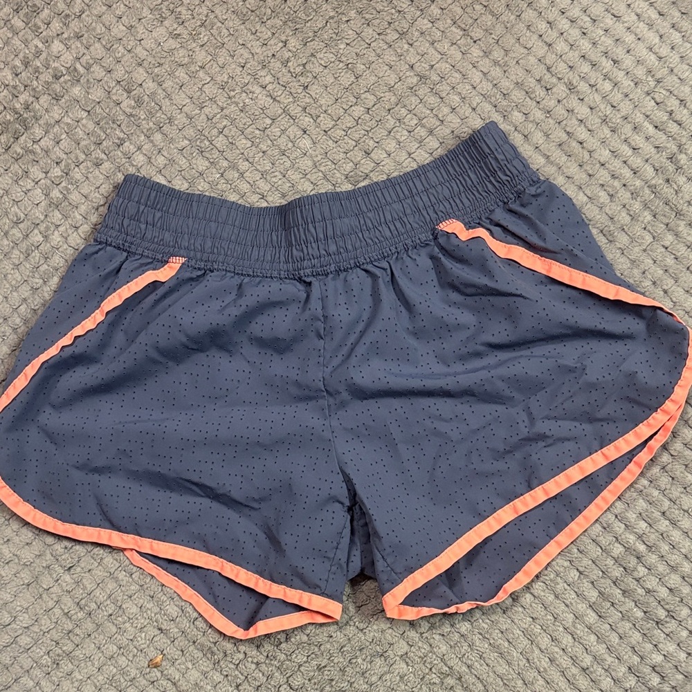 Women's Champion Navy and Coral Athletic Shorts